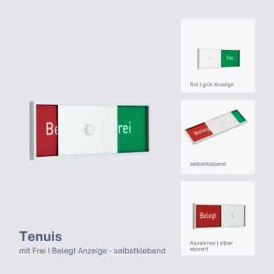 Tuerschild Tenuis frei belegt